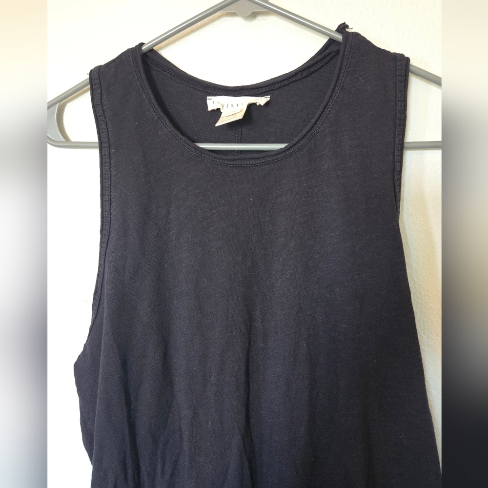 Lovestitch | Black Racerback Cotton Tank Size Large